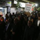 مسيرة الشموع في رام الله تضامنا مع شهداء قطاع غزة