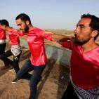 دبكة على حدود غزة 