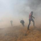 غزة: الاحتلال يغرق المسيرات بالغاز المسيل للدموع