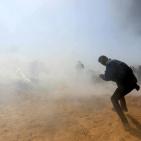 غزة: الاحتلال يغرق المسيرات بالغاز المسيل للدموع