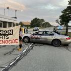 شاهد: أميركيون يغلقون مداخل شركة تصنع صواريخ