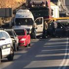  إصابة تسعة مواطنين بحادث سير قرب حزما