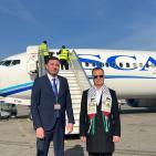 السفير الفلسطيني في كازاخستان يستقبل العائلات 