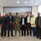 قائد قوات الأمن الوطني يستقبل محافظ طوباس