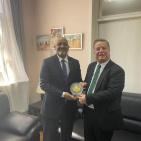 السفير جواد عواد يلتقي السفير الموريتاني لدى بكين