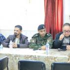 الأمن الوطني في قلقيلية يعقد لقاءً مع حركة فتح وبلدية كفر ثلث