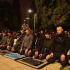 بالصور| آلاف المصلين يؤدون صلاة العشاء والتراويح في المسجد الأقصى