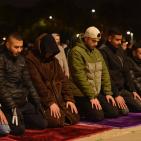 بالصور| آلاف المصلين يؤدون صلاة العشاء والتراويح في المسجد الأقصى