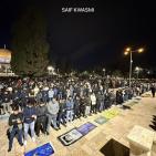 50 ألفا يؤدون صلاتي العشاء والتراويح في المسجد الأقصى