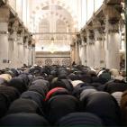 صور| 40 ألف مصلٍّ يؤدون صلاتي العشاء والتراويح في المسجد الأقصى