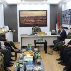 قائد قوات الامن الوطني اللواء العبد ابراهيم خليل يزور قيادة منطقة سلفيت