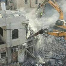 الاحتلال يهدم منزلا في سلوان جنوب المسجد الأقصى