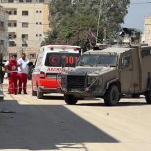 إصابة شاب برصاص الاحتلال في الرام