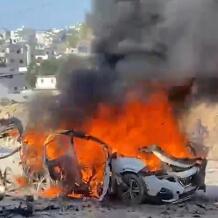 شهيد وجريح في غارة للاحتلال على مركبة جنوب لبنان