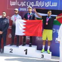 فلسطين تنتزع البرونزية في أول بطولة ترايثلون مصنفة دوليا لغرب آسيا