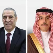 الشيخ يبحث مع وزير الخارجية السعودي آخر المستجدات السياسية