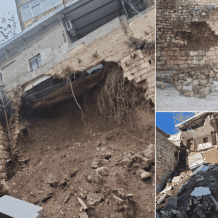 إخلاء ثلاث أسر من عائلة أبو صبيح بعد انهيار جزئي للمنازل نتيجة حفريات الاحتلال