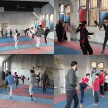 اتحاد التايكواندو ينظم تدريباً للاعبيه في قطاع غزة 