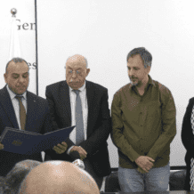 وسام الثقافة والفنون: فلسطين تحتفي بالناشر اليوناني فنيزيلوس ونجله كونستانتينوس