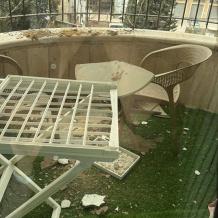 سقوط شظايا صواريخ في مخيم قلنديا وكفر عقب