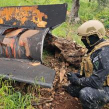 الشرطة: 418 شظية صاروخية سقطت ضمن مناطق الاختصاص منذ نهاية شباط الماضي