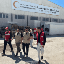 وفد جمعية روابي يزور العريش برفقة الهلال الأحمر المصري لبحث آليات توسيع الاستجابة الإنسانية في غزة