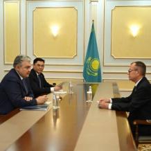 أبو زيد يبحث مع وزير خارجية كازاخستان تطورات الأوضاع في الأراضي الفلسطينية