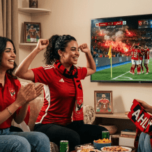 تردد قناة الأهلي 2026 الجديد بث مباشر مشاهدة ملخص نتيجة مباراة الأهلي وبيراميدز الآن