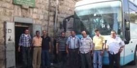 موظفو شركة باصات بيت ساحور مضربون لليوم السادس