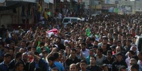 تشييع جثامين شهداء يطا (محمود النجار، وموسى موسى مخامرة) الذين قضوا مساء أمس برصاص قوات الاحتلال في منطقة زيف جنوب الخليل