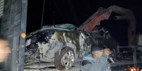 بالصور: مصرع شابين واصابة ثالث في حادث سير شرق الخليل