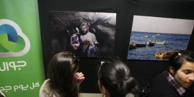 معرض صور مهدى لروح الشهيد ساجي درويس في جامعة بيزيت