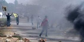 إصابات بالاختناق في مواجهات مع الاحتلال غرب بيت لحم