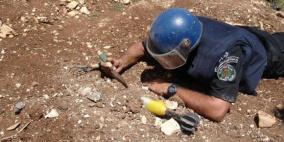 إتلاف جسم مشبوه من مخلفات الاحتلال غرب جنين