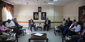 محافظ طولكرم عصام أبو بكر يستقبل وزير الحكم المحلي