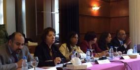 وفد فلسطين الى مؤتمر بيروت حول الاخفاق في حماية النساء و والاليات الوطنية الخاصة بحقوق الانسان