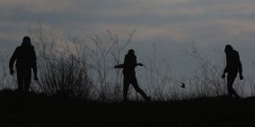 مواجهات قرب سجن عوفر غربي رام الله تضامننا مع الاسرى