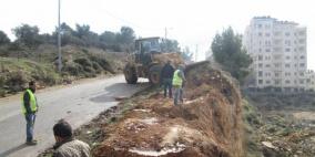 البدء بإعادة تأهيل طريق بيت لقيا- خربثا المصباح