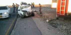 خمس إصابات في حادث سير تصادم بين مركبتين جنوب الظاهرية