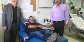 "المقاصد" وبنك الدم ينظّمان حملة للتبرع بالدم في بلدة أبو ديس