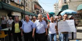 فصائل العمل الوطني في طولكرم تنظم وقفة تضامنية مع الأسير محمد علان