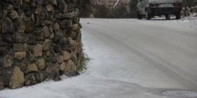 تساقط البرد في الخليل