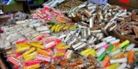 'الاقتصاد' تفشل عملية تزوير حلويات وسكاكر في نابلس