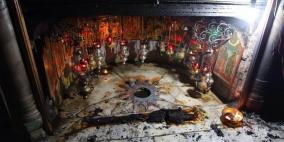 إخماد نيران اندلعت في كنيسة المهد