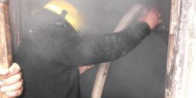 احتراق غرفة بمنزل في مدينة طوباس