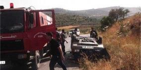 اربع اصابات بحادث سير في طولكرم