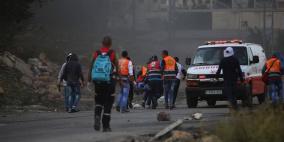 إصابة شاب بعيار معدني في مواجهات مع الاحتلال شمال بيت لحم