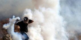 إصابة مواطنين بسلاح جديد والعشرات بالاختناق في مسيرة بلعين