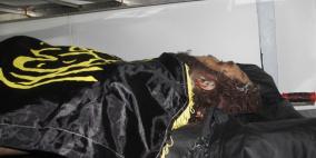 لحظة وصول جثمان الشهيد محمد عاصي لمجمع فلسطين الطبي برام الله .