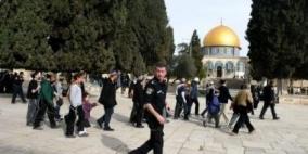 مستوطنون يجددون اقتحامهم للمسجد الأقصى
